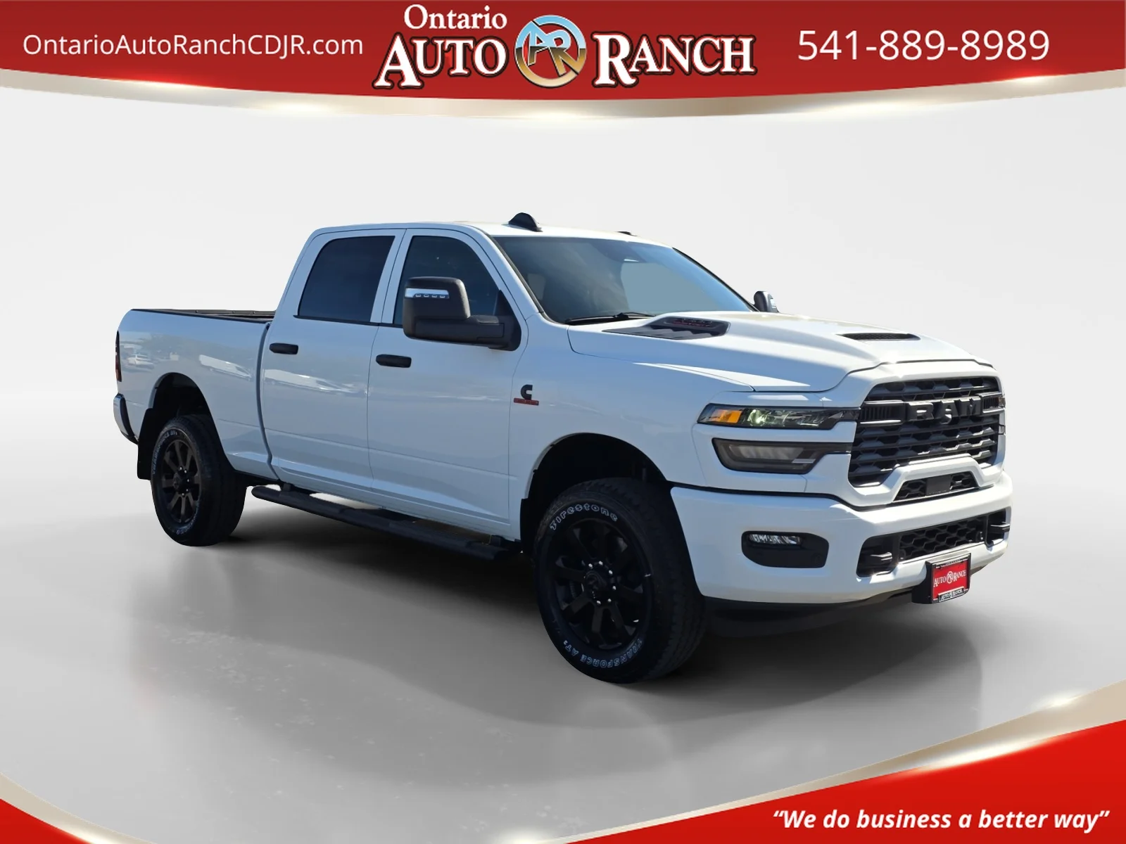 New 2027 Bright White Clearcoat Ram Black Express image 1