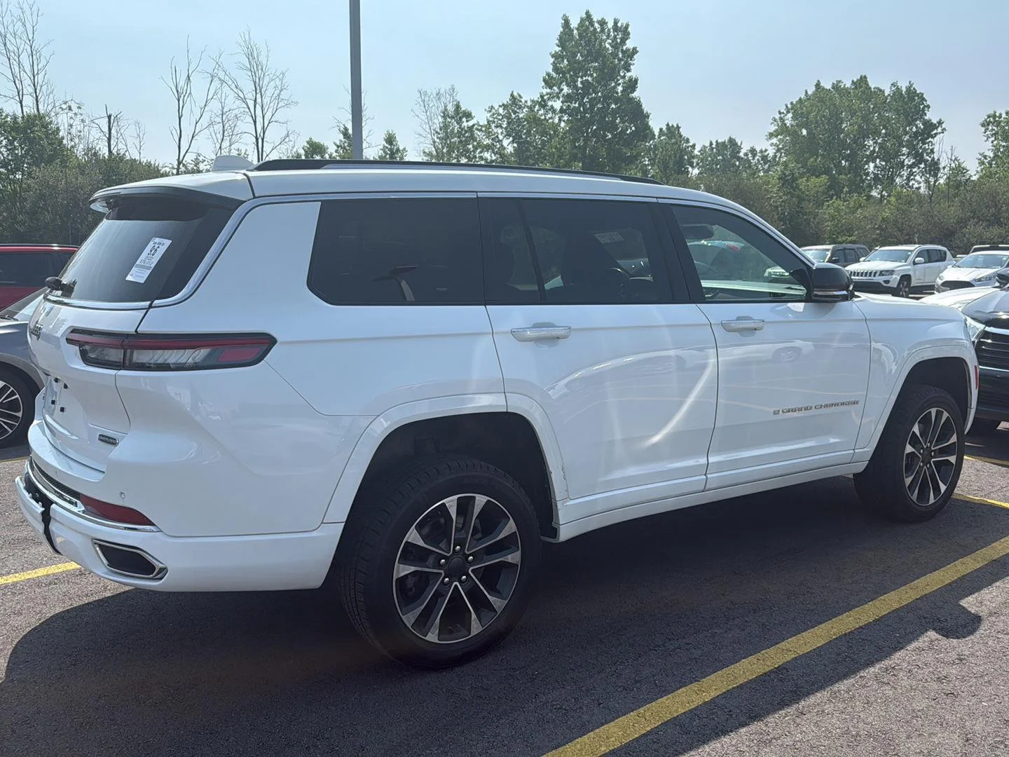 Used 2022 Bright White Clearcoat Jeep Overland image 2