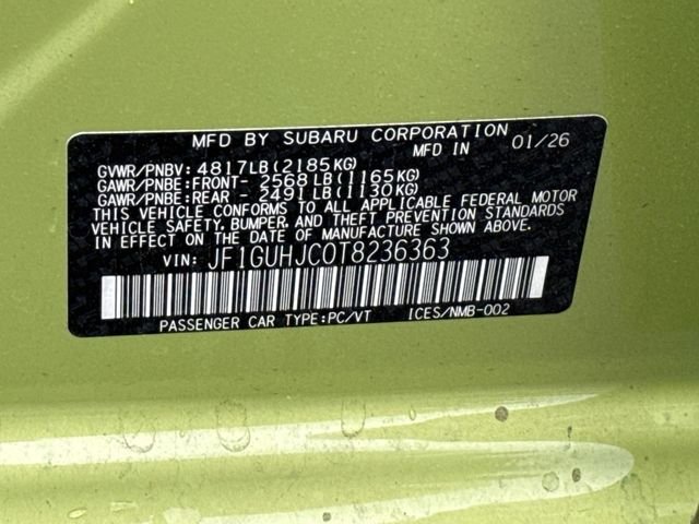 Used 2026 Yellow Subaru 2.5RS image 31