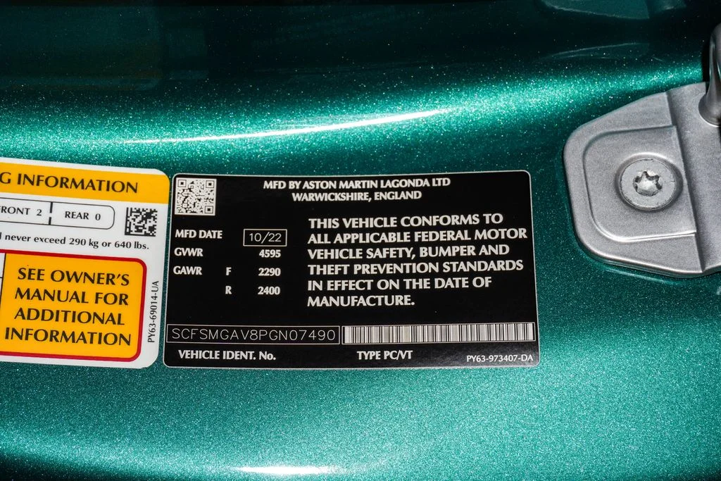 Used 2023 Aston Martin Racing Green Aston Martin V12 image 38