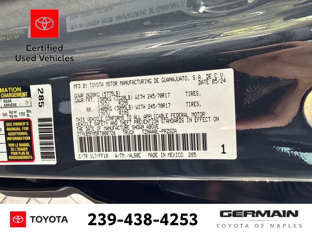 Used 2024 Gray Toyota SR5 image 22