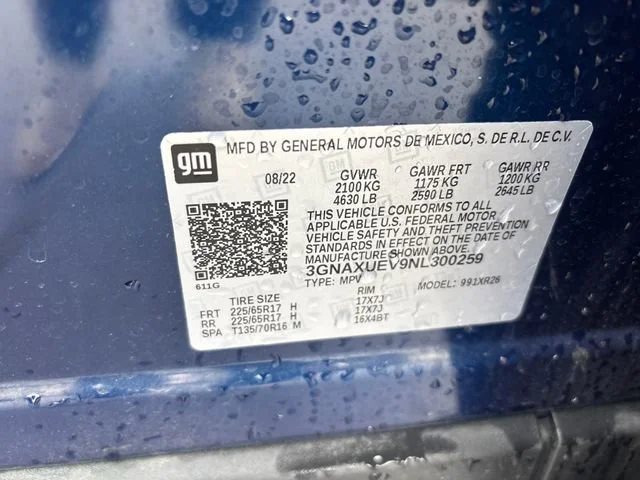 Used 2022 Blue Glow Metallic Chevrolet LT image 27