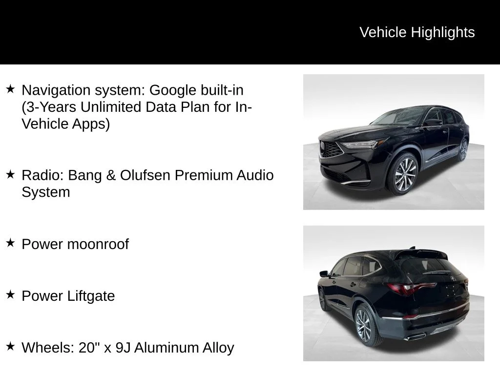 New 2026 Majestic Black Pearl Acura Technology Package image 5