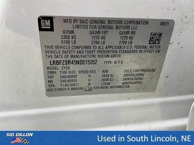 Used 2022 Summit White Buick Avenir image 15