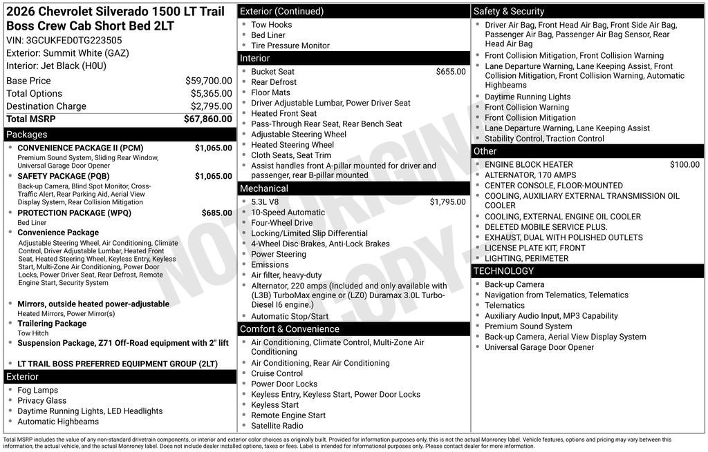 2026 Chevrolet Silverado 1500 LT Trail Boss - Photo 26