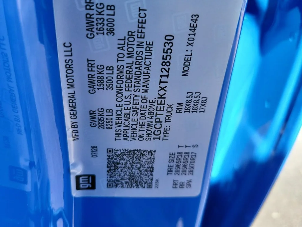 New 2026 Reef Blue Metallic Chevrolet Trail Boss image 33