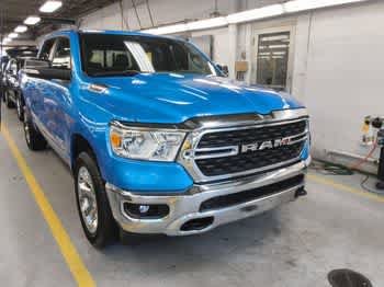 Used 2022 Hydro Blue Pearlcoat Ram Big Horn image 2