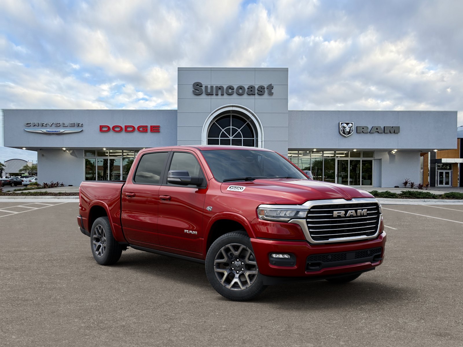 New 2026 Molten Red Pearl-Coat Exterior Paint RAM Laramie image 38