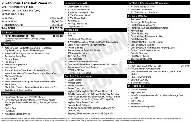 Used 2024 Black Subaru Premium image 19
