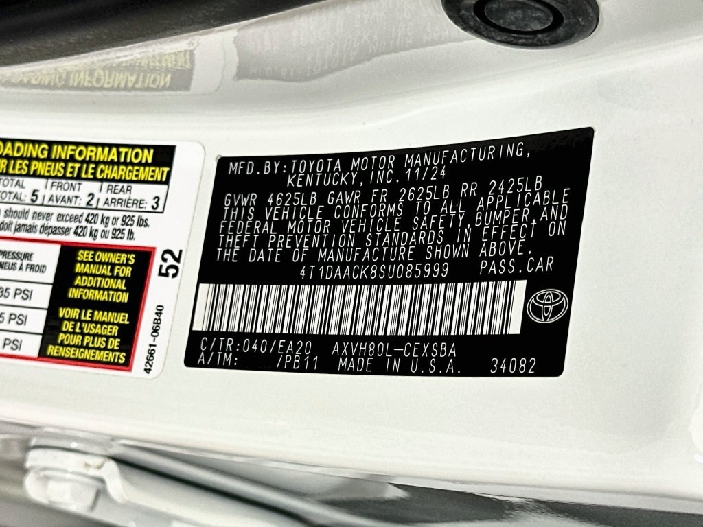 Used 2025 White Toyota SE image 32