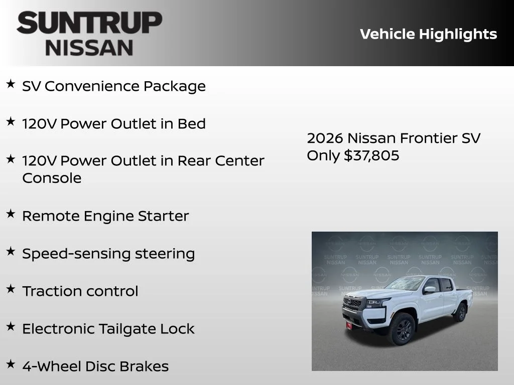 New 2026 White Nissan SV image 8