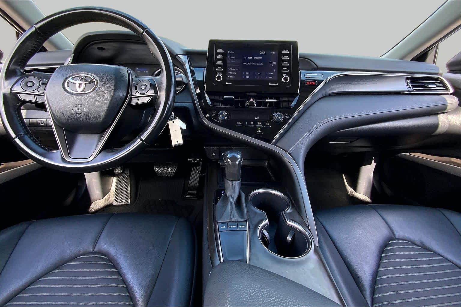 Used 2023 Midnight Black Metallic Toyota SE Nightshade image 15