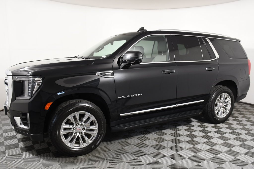 Used 2021 GMC Yukon SLT with VIN 1GKS2BKD7MR478811 for sale in Richfield, Minnesota