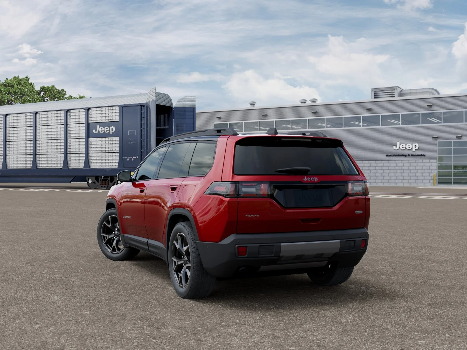 New 2026 Red Hot Pearl-Coat Exterior Paint Jeep Overland image 3
