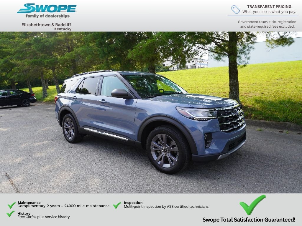 Used 2025 Vapor Blue Metallic Ford Active image 1