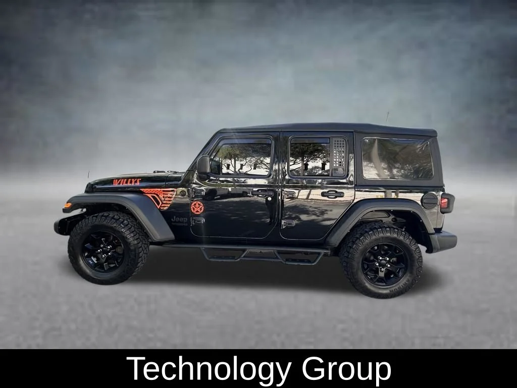 Used 2022 Black Jeep Unlimited Willys image 4