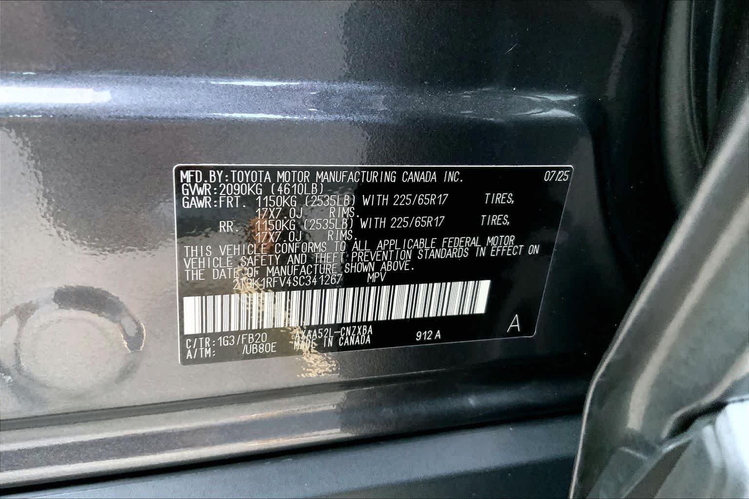 Used 2025 Magnetic Gray Metallic Toyota LE image 31