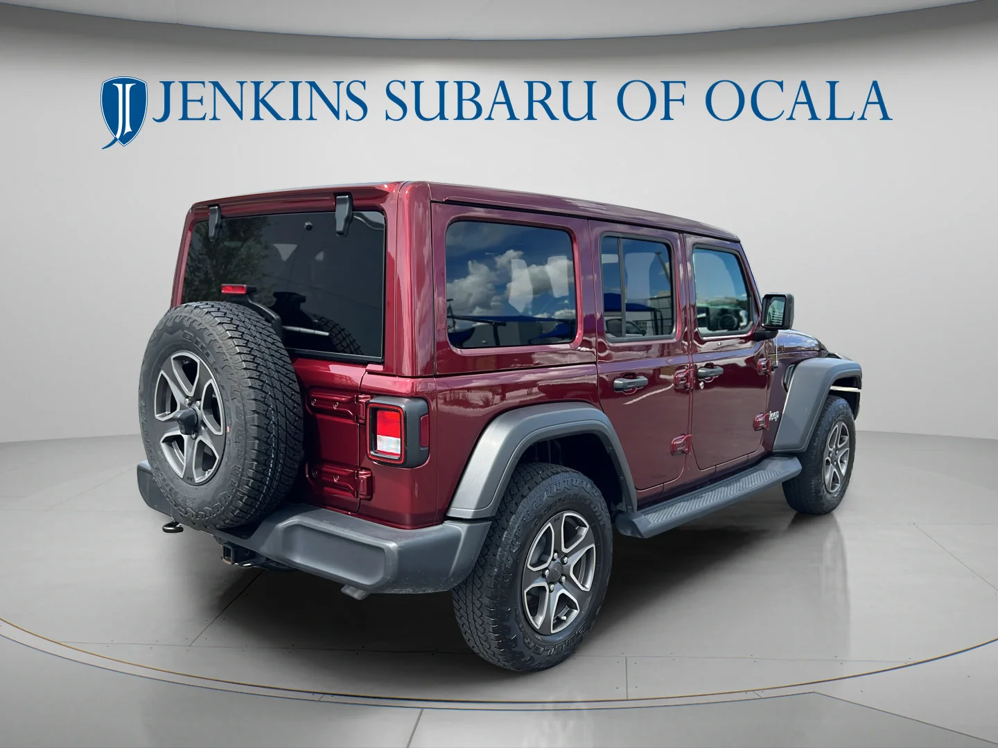 Used 2021 Snazzberry Pearlcoat Jeep Unlimited Sport S image 3