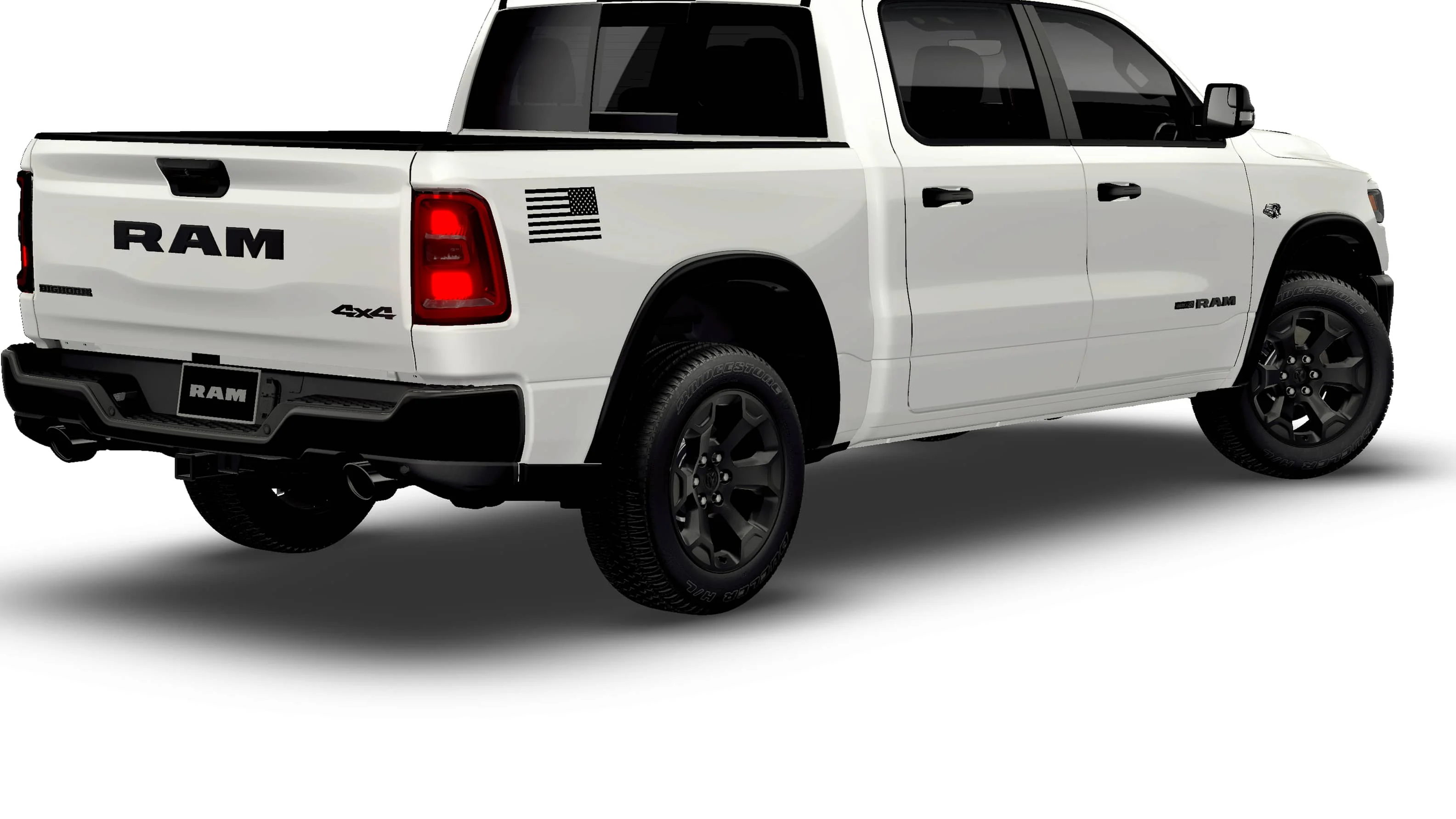 New 2026 Bright White Clear-Coat Exterior Paint RAM Big Horn/Lone Star image 2