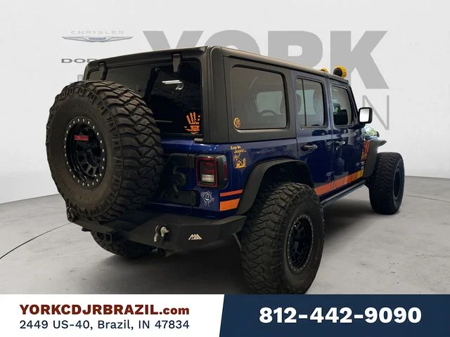 Used 2018 Blue Jeep Unlimited Sport S image 5