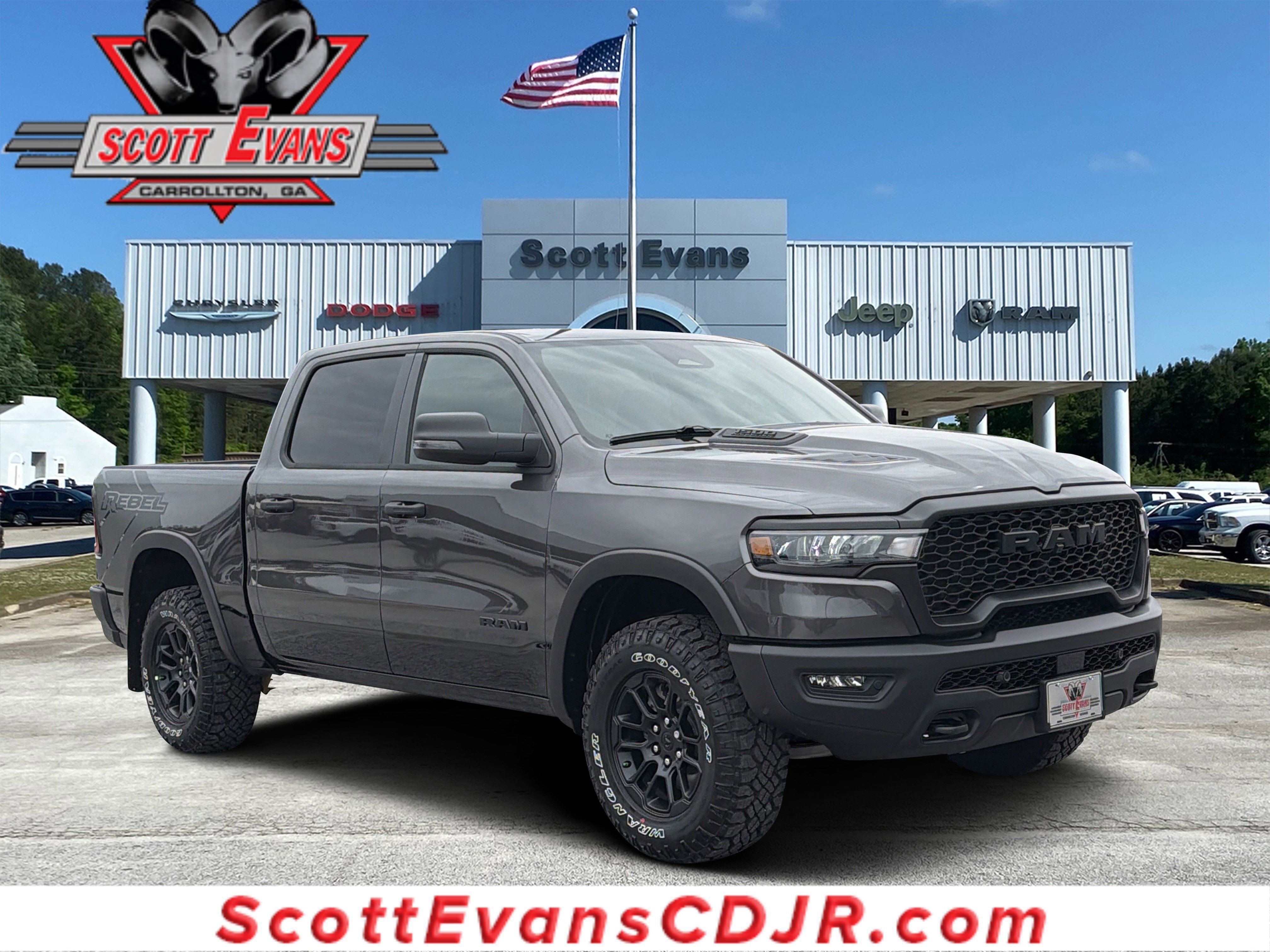 New 2026 Granite Crystal Metallic Clear-Coat Exterior Paint RAM Rebel image 1