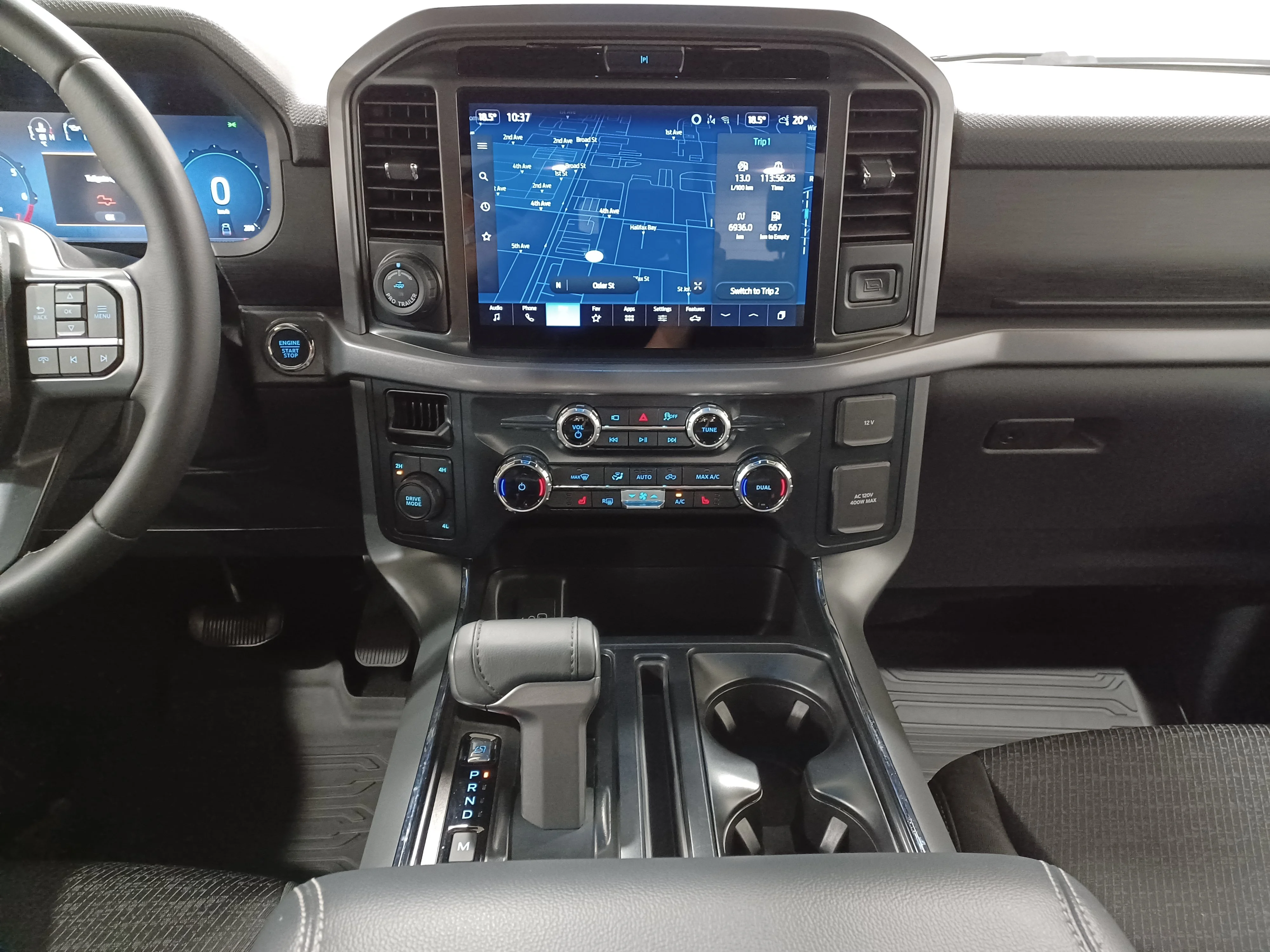 Used 2025 Antimatter Blue Metallic Ford XLT 4WD*Adaptive Cruise | Remote Start | Nav | 360 Cam | Htd Seats | Black Appearance Pkg | Tow Pkg image 14