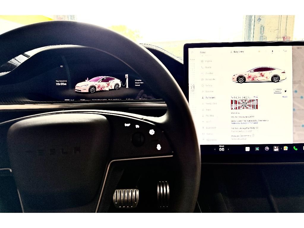 Used 2022 Solid Black Tesla Plaid image 16