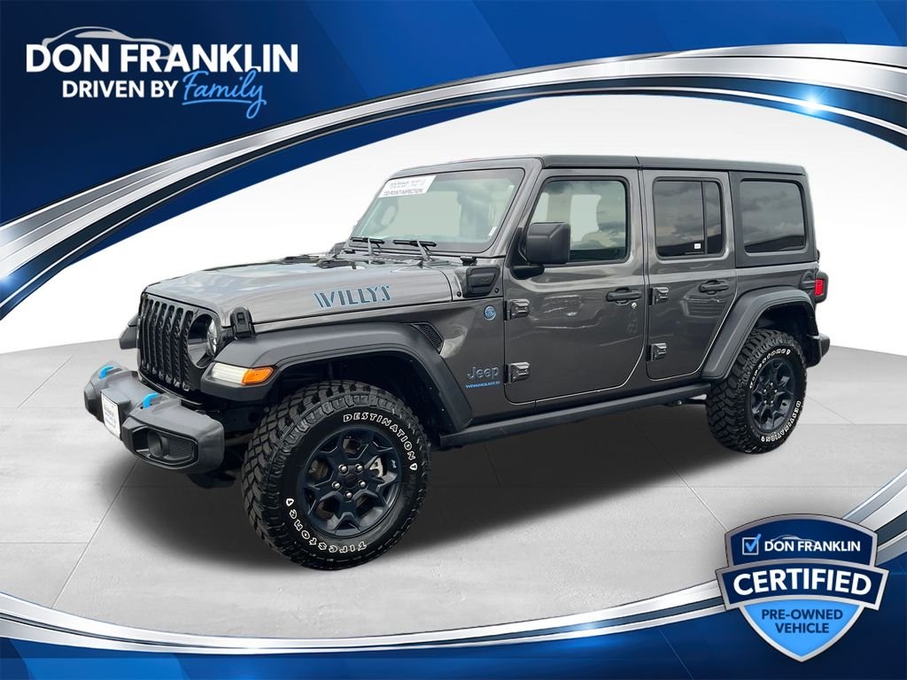 Used 2023 Gray Jeep Willys 4xe image 1
