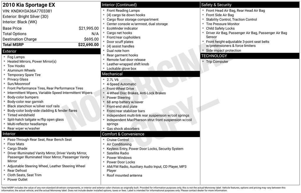 Used 2010 Silver Kia EX image 6