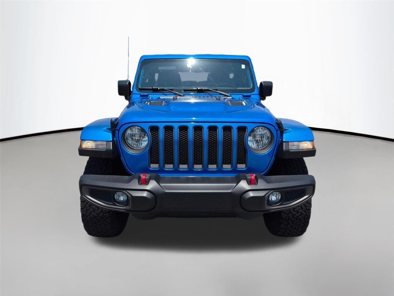 Used 2021 Hydro Blue Pearlcoat Jeep Unlimited Rubicon image 2