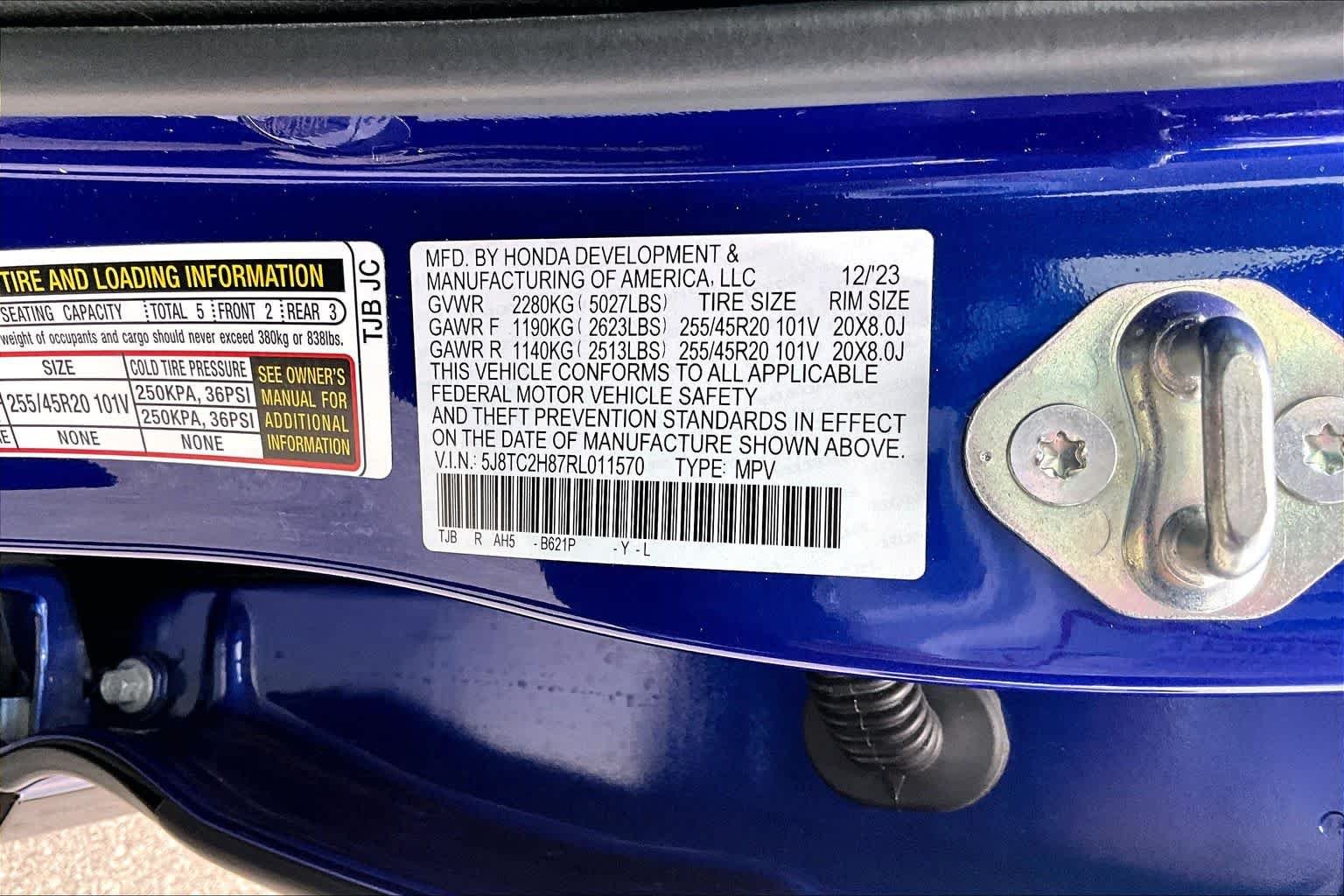 Used 2024 Apex Blue Pearl Acura w/A-Spec Advance Package image 38