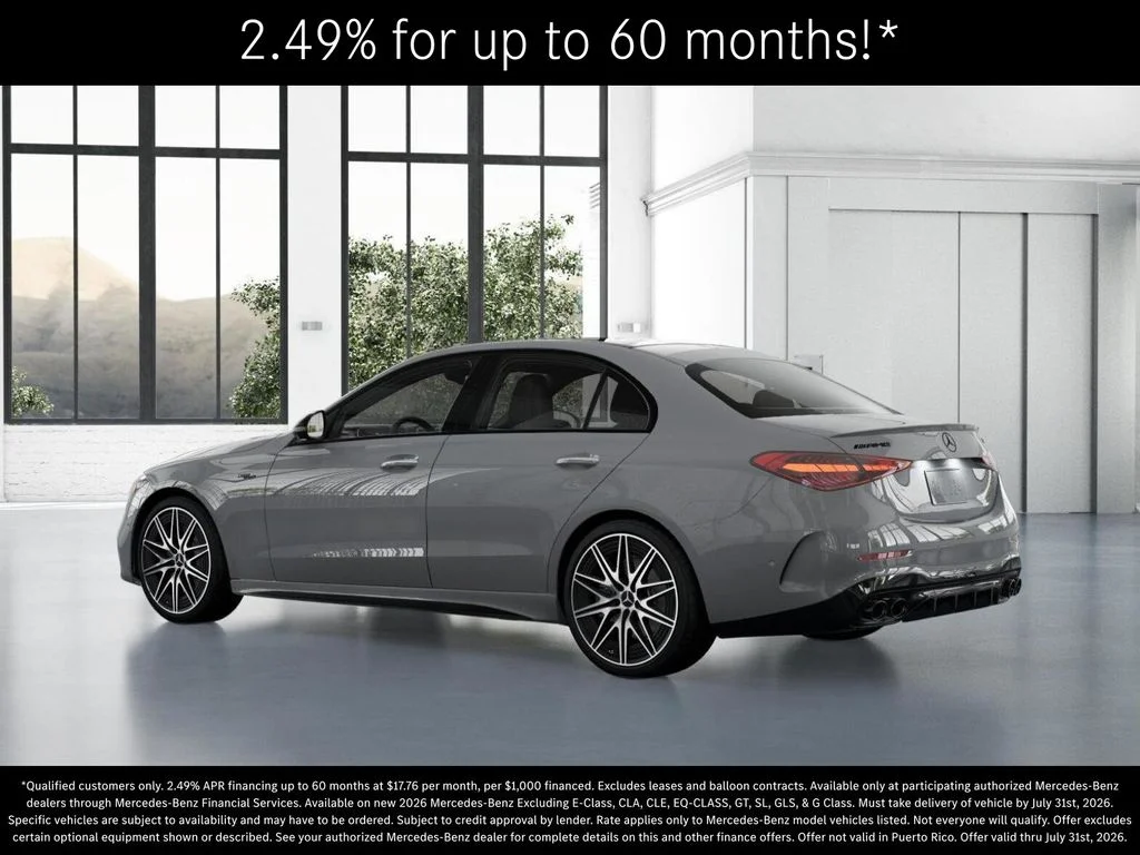 New 2026 MANUFAKTUR Alpine Grey Mercedes-Benz AMG® C 43 4MATIC Sedan image 30