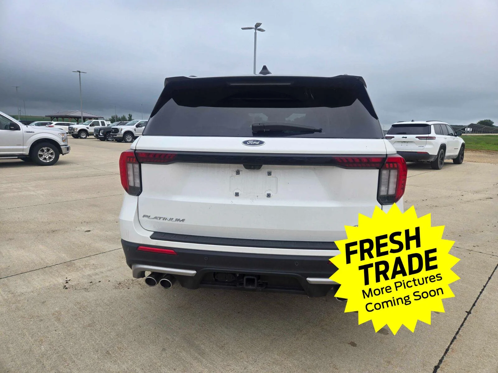 Used 2025 Star White Metallic Tri-Coat FORD Platinum image 5