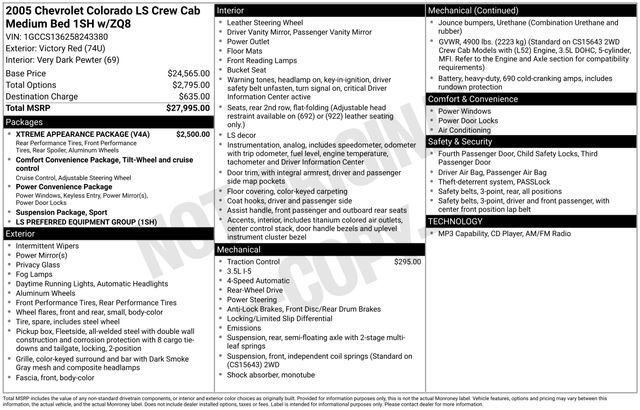 Used 2005 Red Chevrolet LS image 33