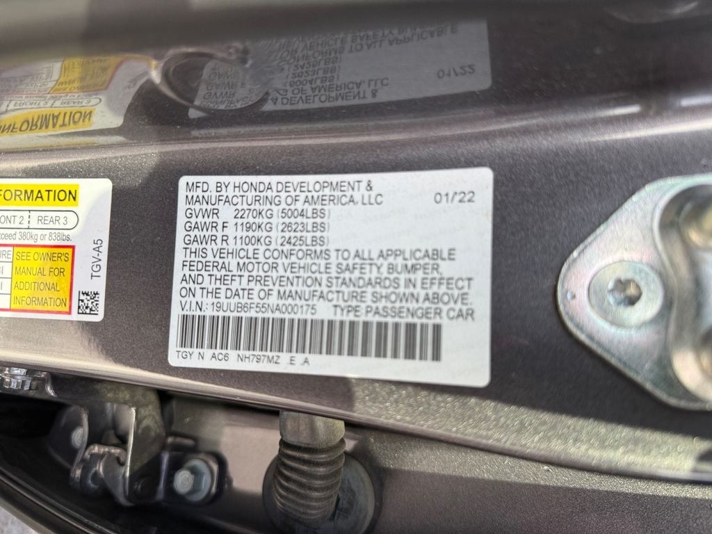 Used 2022 Modern Steel Metallic Acura A-Spec Package image 26