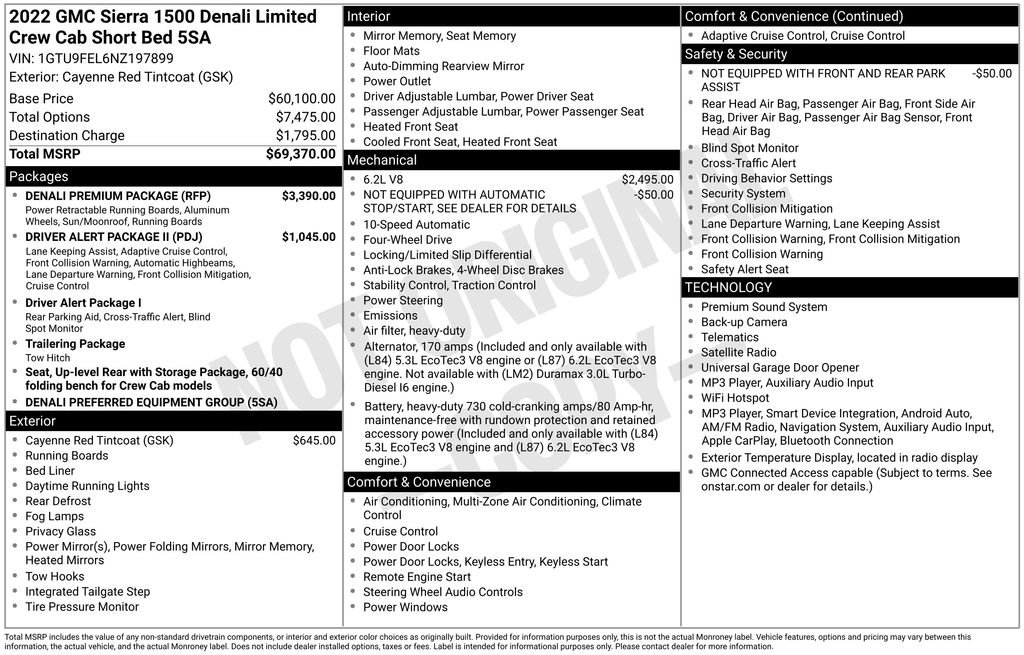 Used 2022 Red GMC Denali image 25