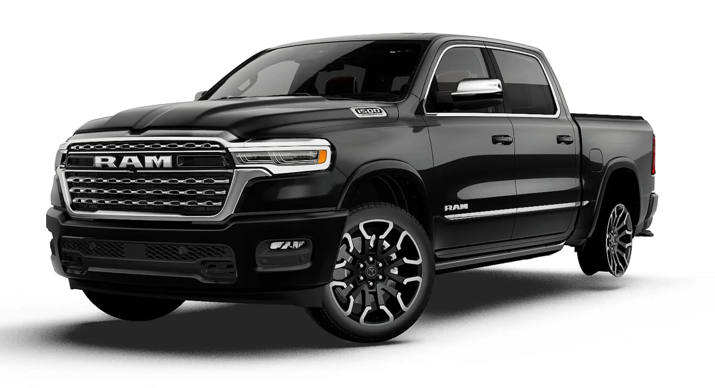 New 2027 Diamond Black Crystal Pearl-Coat Exterior Paint RAM Limited image 1