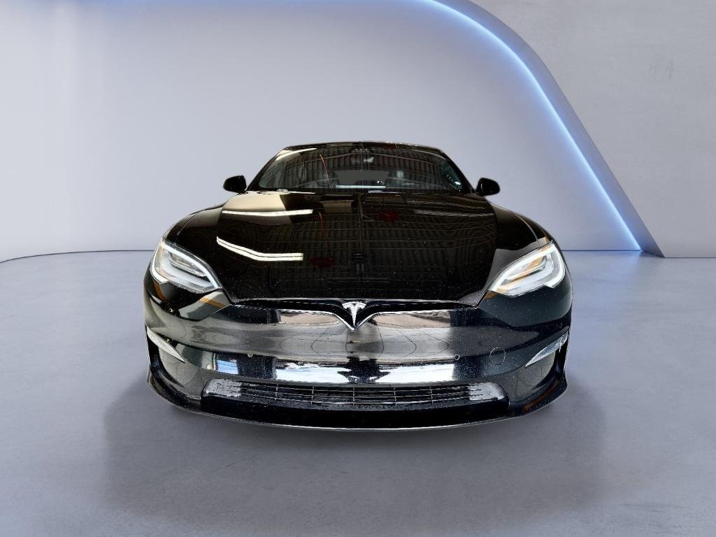 Used 2022 Solid Black Tesla Plaid image 3