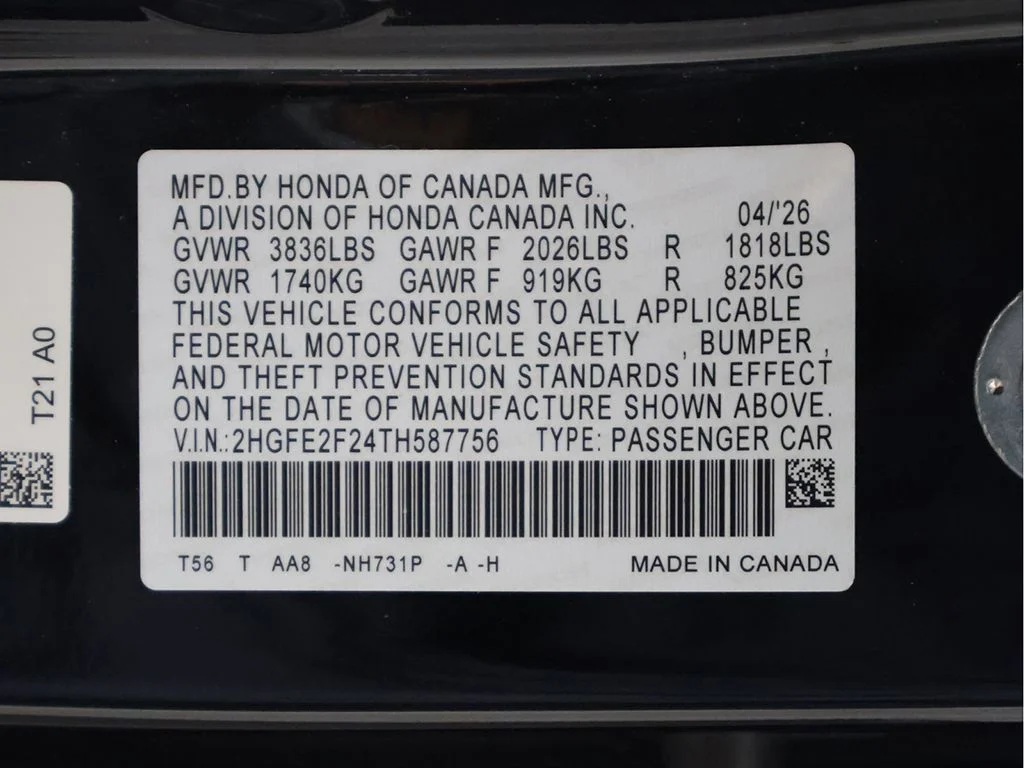 Certified Used 2026 Crystal Black Pearl Honda LX image 47