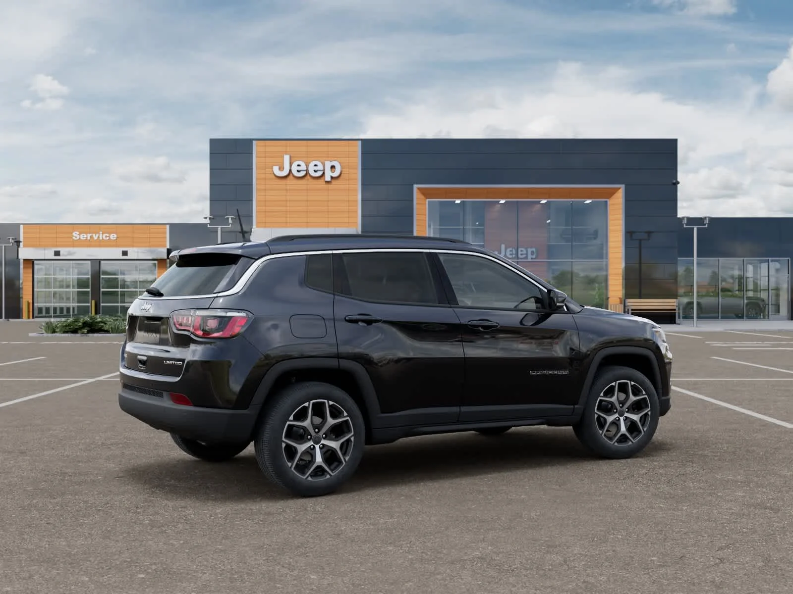 New 2026 Diamond Black Crystal Pearlcoat Jeep Limited image 4