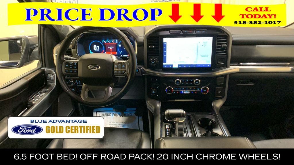 Certified Used 2022 Blue Metallic Ford Lariat image 27