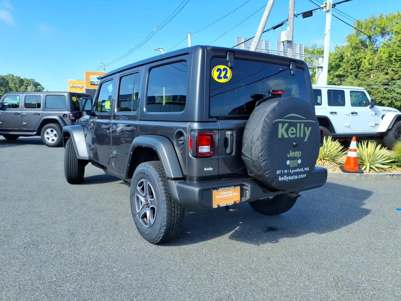 Certified Used 2022 Granite Crystal Metallic Clearcoat Jeep Unlimited Sport S image 11