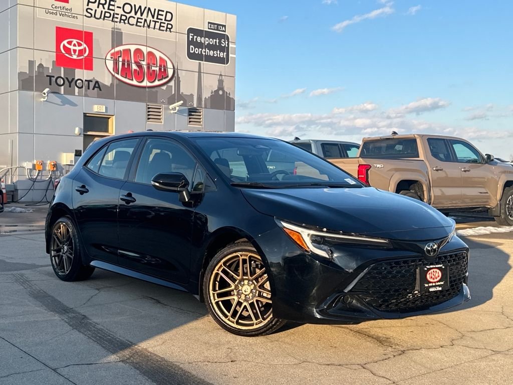 Black 2024 Toyota Corolla Hatchback Nightshade FWD Hatchback Front-Wheel Drive Continuously Variable Transmission