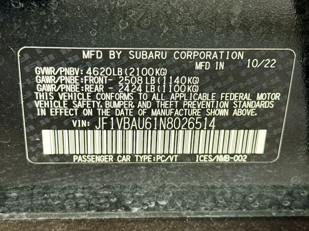 Used 2022 Black Subaru GT image 36