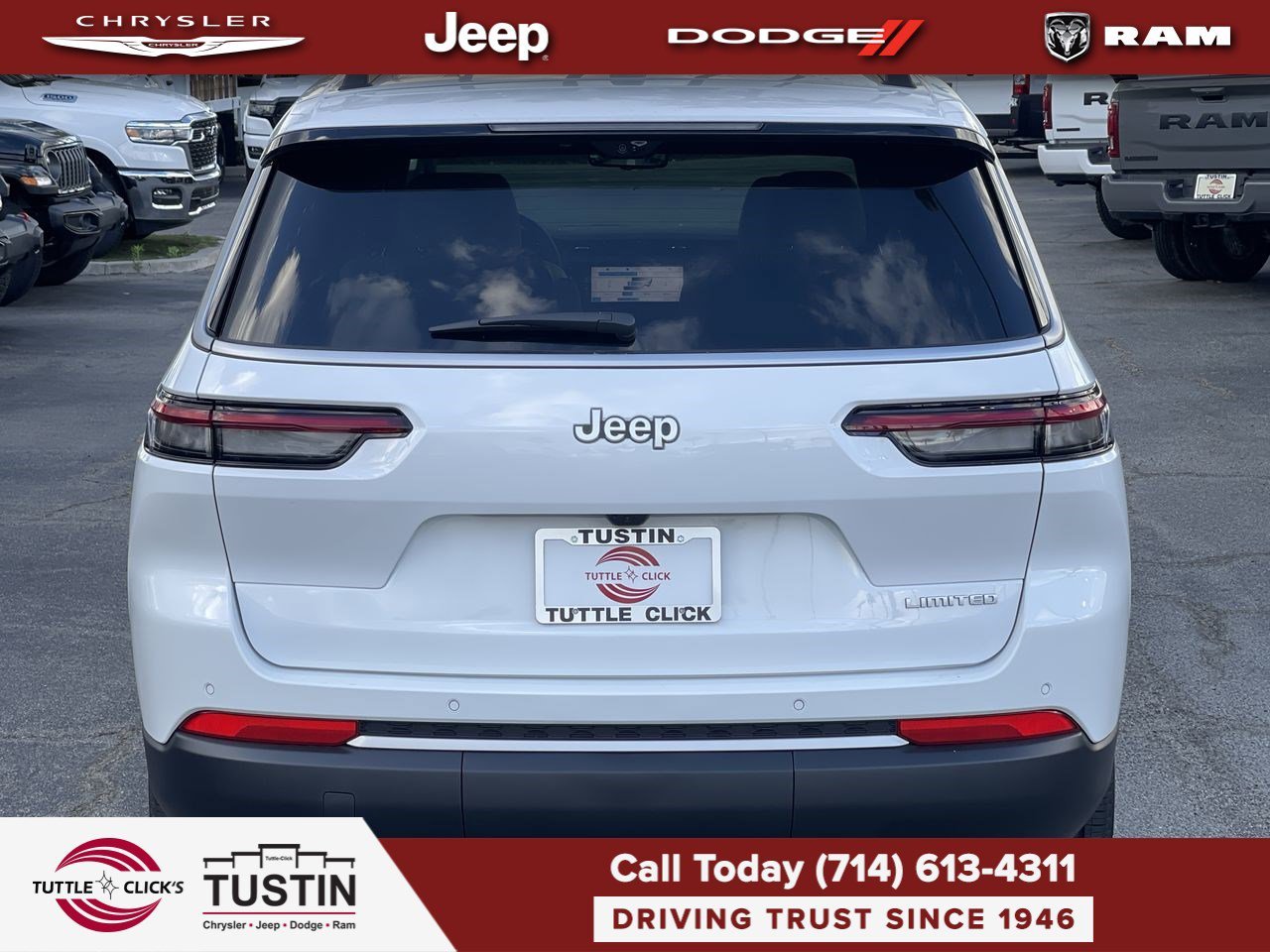 New 2026 Bright White Clear-Coat Exterior Paint Jeep Limited image 5