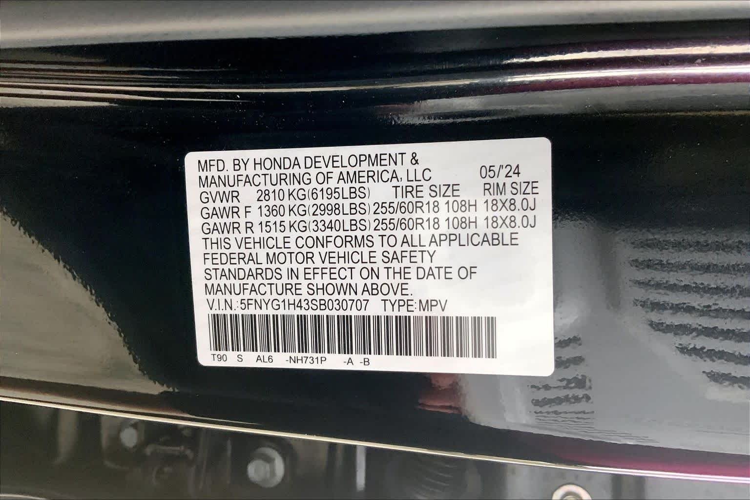 Certified Used 2025 Crystal Black Pearl Honda EX-L image 31
