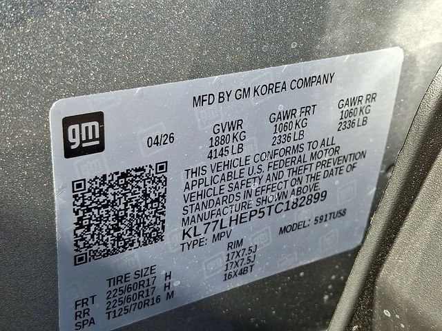 New 2026 Sterling Gray Metallic Chevrolet LT image 10