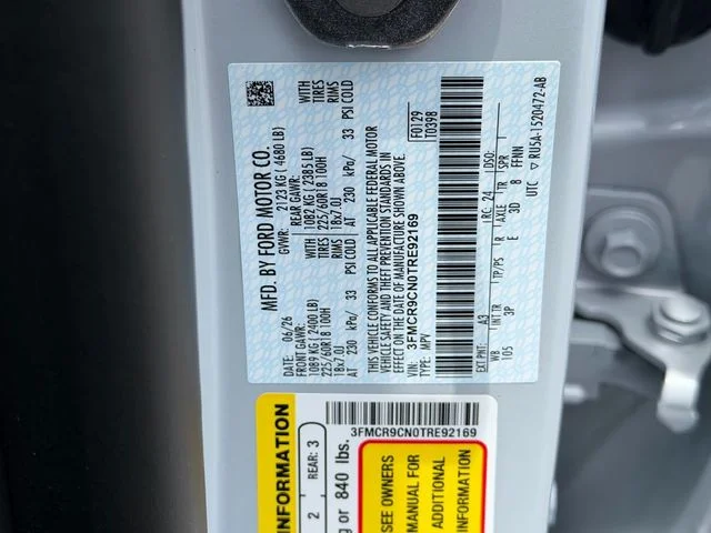 New 2026 Space White Metallic Ford Outer Banks® image 28