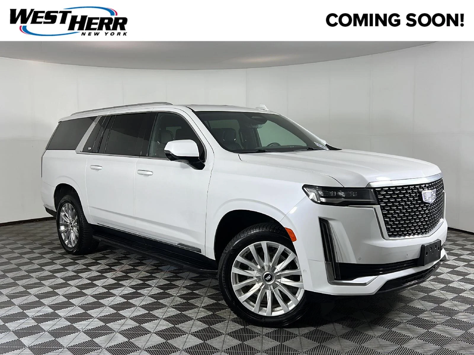 Used 2023 Crystal White Tricoat Cadillac 4WD Premium Luxury image 1