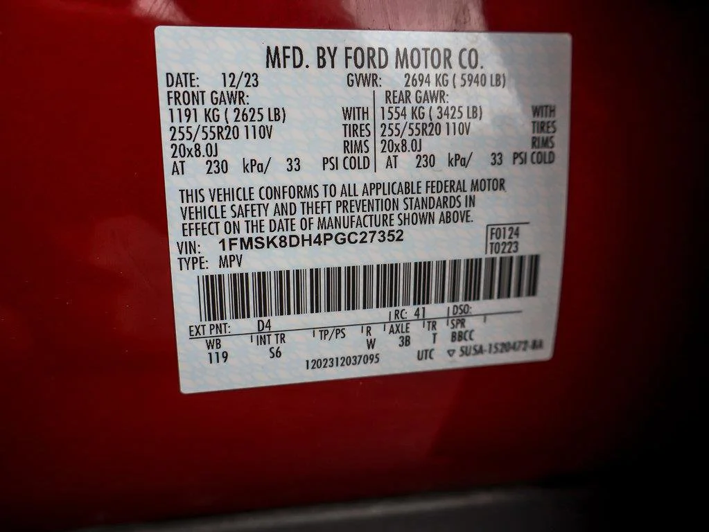 Used 2023 Red Metallic Ford XLT image 35